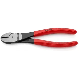 Alicate cortador diagonal KNIPEX 180 mm corte de alambre alta palanca