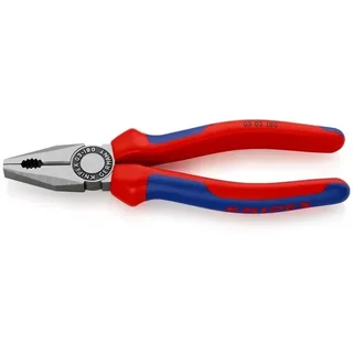 Pinza universale KNIPEX 180 mm 03 02 180 acciaio temprato tagliacavi