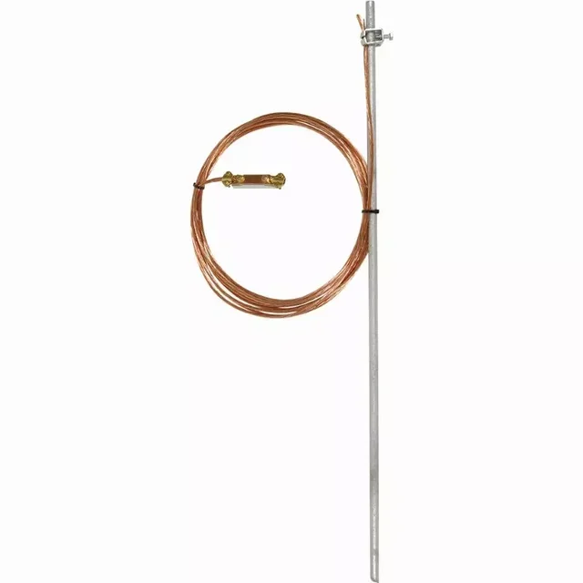 Piquet de terre bronze 5m tresse cuivre JETLY 412613