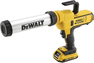DEWALT XR 18V Cordless Caulking Gun with 2.0Ah Battery and Variable Speed Trigger