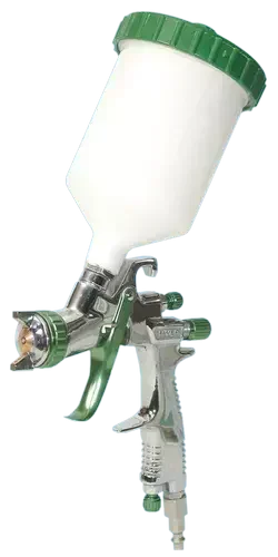 Pistola a spruzzo LACME XPBP bassa pressione ugello 0.6 mm serbatoio superiore