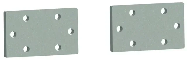 Plaque montage A162 VACHETTE serrure DC840 acier zingué