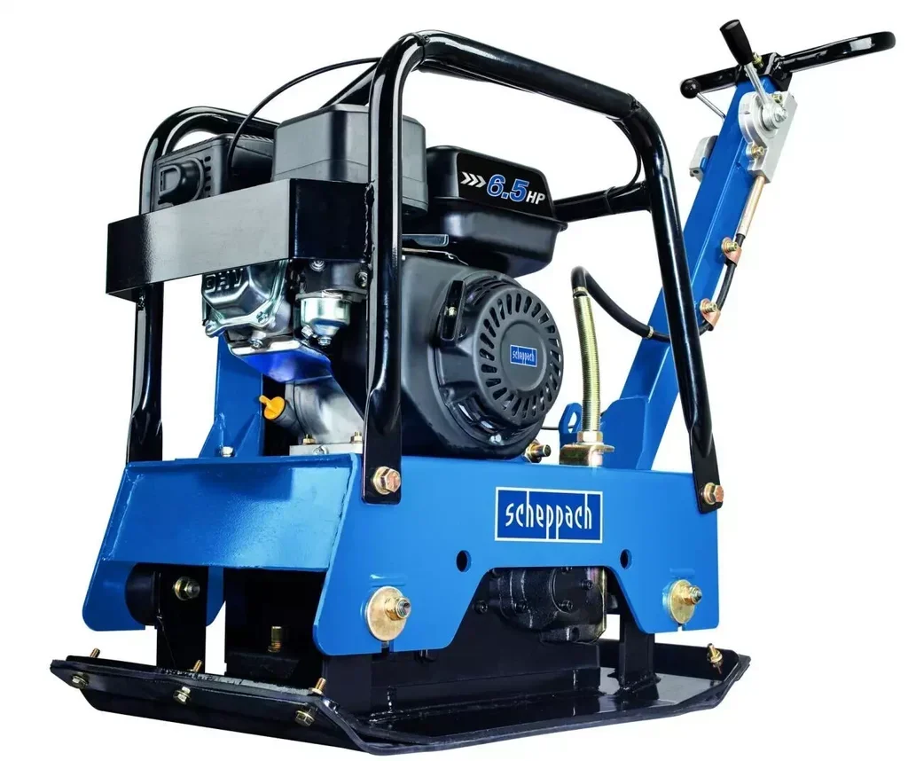 Plaque vibrante thermique Scheppach HP2500S 6,5 CV compactage sol professionnel