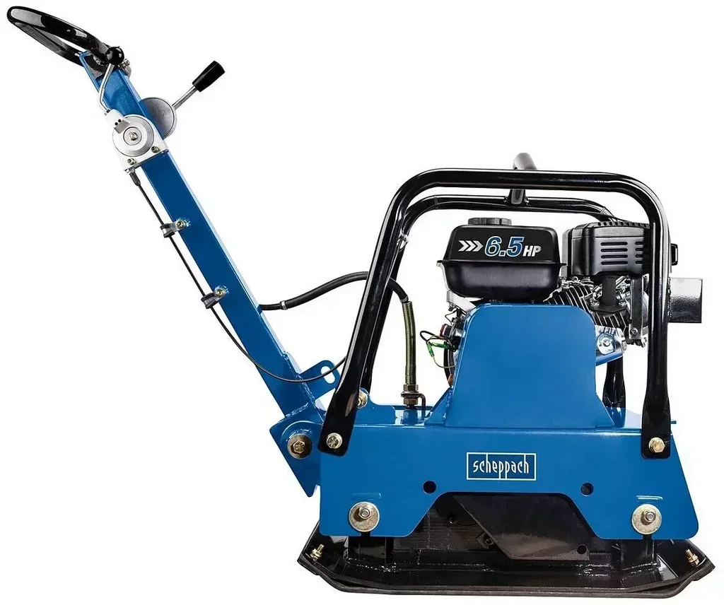 Plaque vibrante thermique Scheppach HP2500S 6,5 CV compactage sol professionnel