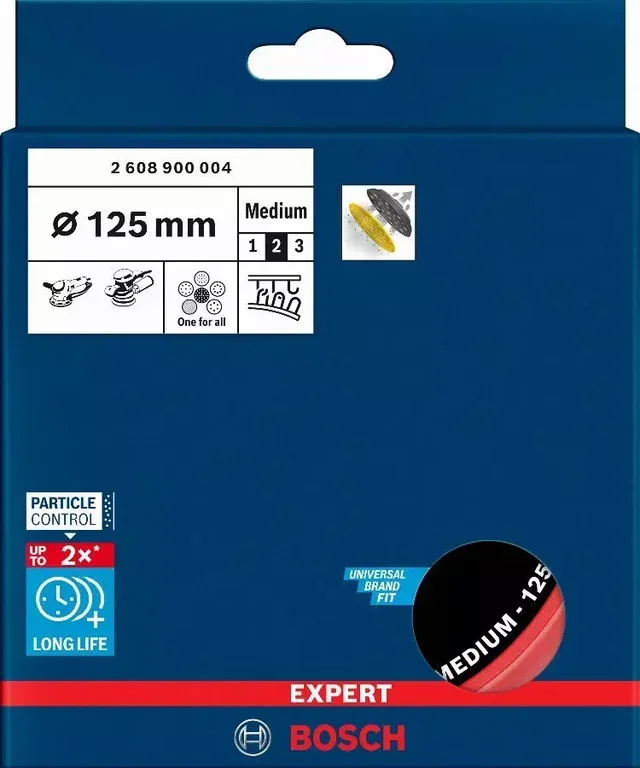 Disco de lijado Bosch Expert Multihole 125 mm grano medio 2608900004