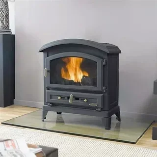 Poêle à bois fonte GODIN 310103 10,5kW anthracite Flamme Verte 4 étoiles