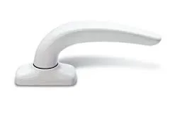 Poignée fenêtre Osiride blanc 9010 entraxe 43mm aluminium carré 7mm