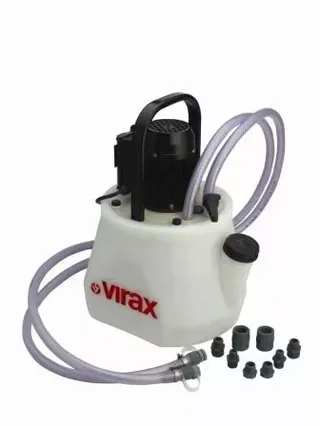 Pompa decalcificazione professionale 15L VIRAX 295000 - Apparecchio ad alta capacità con serbatoio traslucido e invertitore di flusso