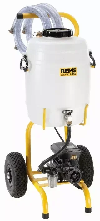 Bomba Eléctrica REMS Solar-Push K60 115312 R220 sobre Carrito Móvil 30L