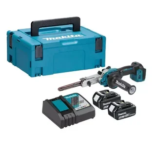 Lijadora de Banda MAKITA DBS180RTJ 18V LXT con 2 Baterías 5.0Ah y Cargador