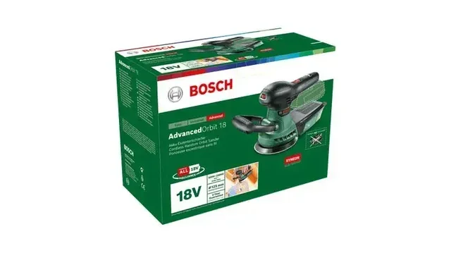 Ponceuse excentrique Bosch PAdvanced Orbit 18 sans fil - Nu sans batterie ni chargeur