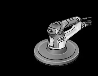 FLEX GCE 6-ECSS Handy Giraffenschleifer - Bürstenloser Motor, Integrierte Absaugung, Wechselbarer Kopf