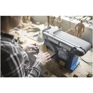 Lijadora Combinada SCHEPPACH BTS900 370W de Banda y Disco con Accesorios - Lijadora de Banco para Carpintería