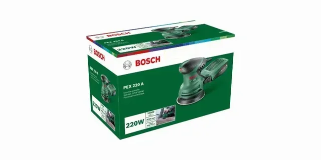 Ponceuse excentrique Bosch PEX 220 A 220W pour finition bois et plâtre