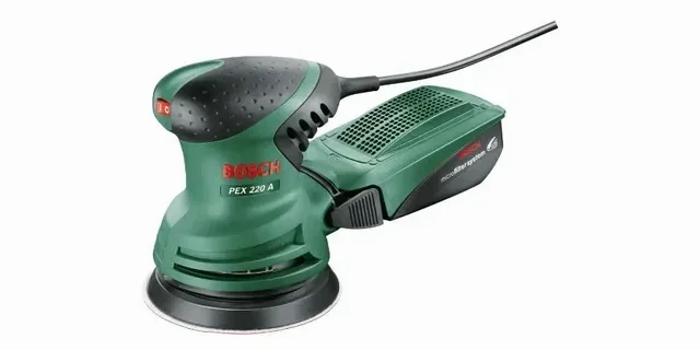 Ponceuse excentrique Bosch PEX 220 A 220W pour finition bois et plâtre