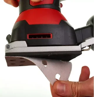 Milwaukee SPS 140 Schwingschleifer mit Kabel 260W - Doppelte Befestigung Klettverschluss und Spannzangen