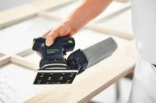 FESTOOL RTS 400 REQ-Plus 576057 Orbital Sander - Compact 1.2kg Tool for Precise Wood and Lacquer Sanding