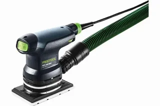 FESTOOL RTS 400 REQ-Plus 576057 Orbital Sander - Compact 1.2kg Tool for Precise Wood and Lacquer Sanding