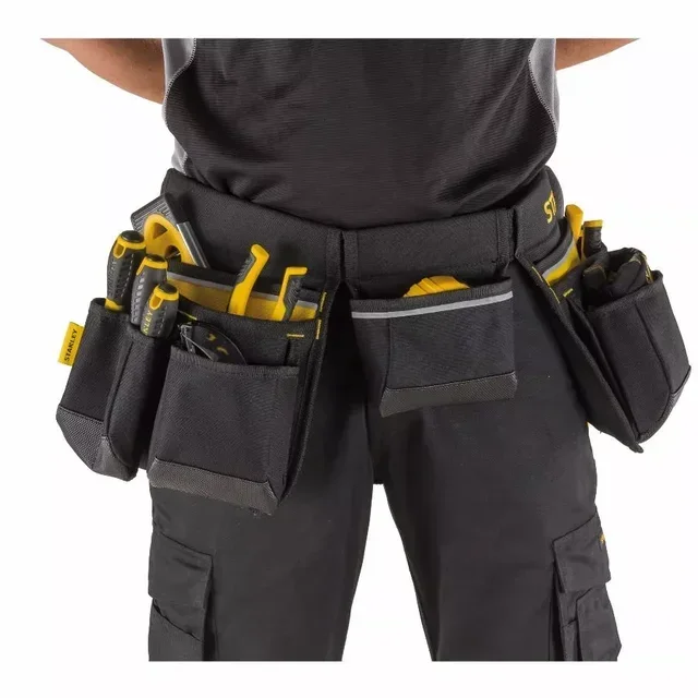 Stanley 1-96-178 Double Tool Bag Ultra-Resistant 600D Canvas Multiple Compartments