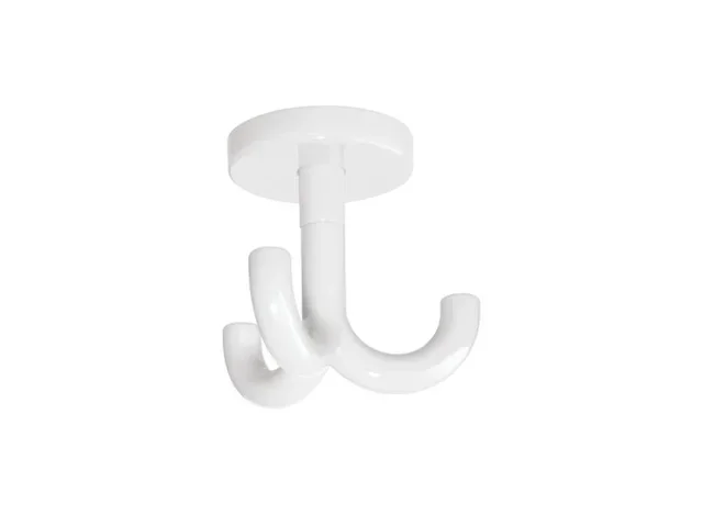 Patère murale HEWI 3 crochets blanc pur rotative polyamide 70mm