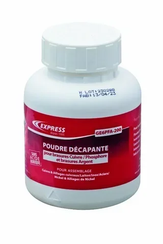 Poudre décapante GE6PFA-200 200g pour brasures cuivre phosphore-argent