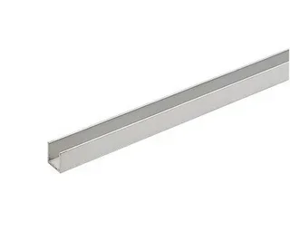 Profilé aluminium U 10x10x10 mm anodisé argent 2m - Réf. 524090