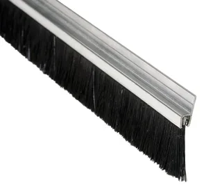 Brushed aluminum profile 40mm Duval 3m door seal