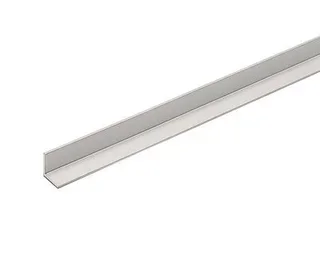 Profilé d'angle aluminium 40x40 mm 2m finition argent DUVAL Cornièrealu