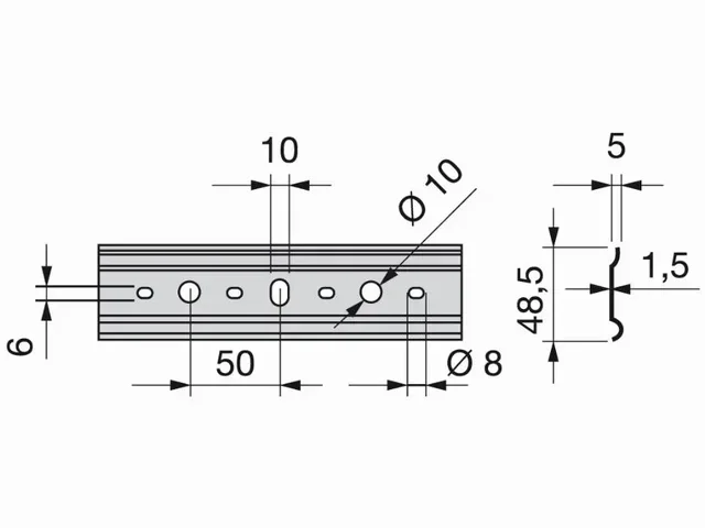 Profilé suspension 2m EMUCA 9173305 meubles hauts
