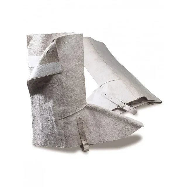 Gambali da saldatore SINGER cuoio spaccato 30 cm EN ISO 11611 protezione SOUDAG