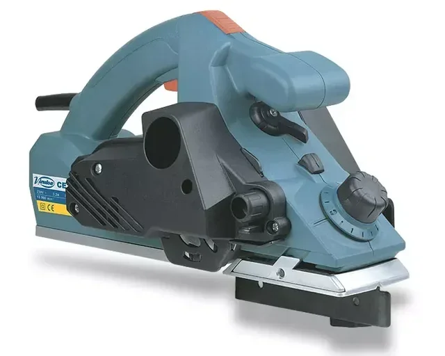 VIRUTEX CE120P Electric Planer 120mm 1050W - Professional Wood Planing Tool with Patented Motor Brake and Reversible Carbide Blades
