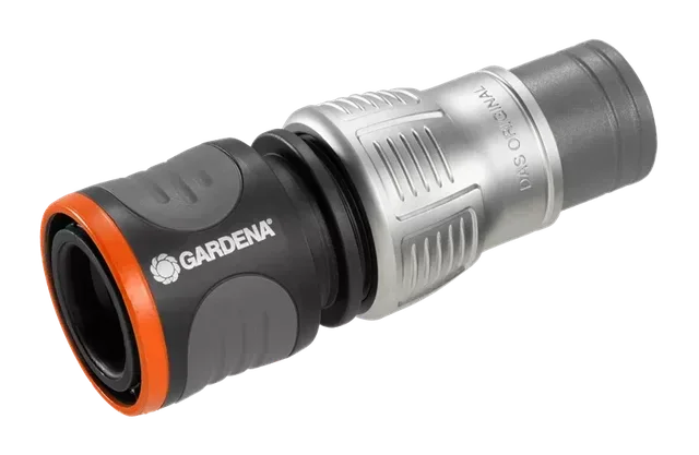 Conector de Manguera GARDENA Premium 19mm - Anillo Metálico Anti-Torsión - Hecho en Alemania