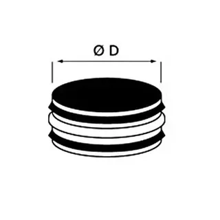 Raccord mâle-mâle Ø160 mm avec joints THERMOR 900370 pour conduits Aéromax 3