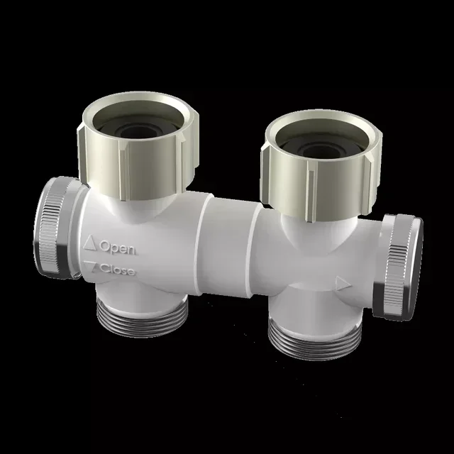 Valvola diritta STELRAD T2105 con scarico per radiatore orizzontale