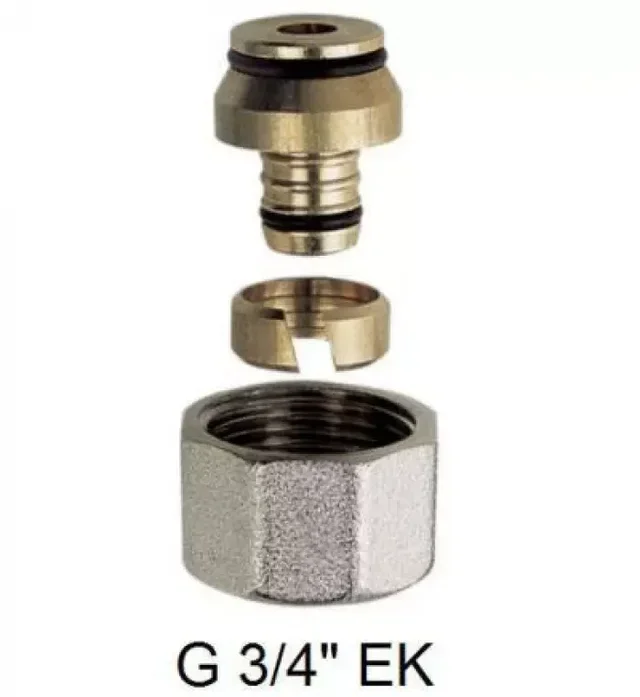 Eurocone PER RBM 1231 Anschluss Heizkörper Adapter Zentralheizung 95°C 1000kPa G3/4