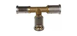 Raccord multicouche Té réduit HENCO 20x20x16 mm laiton à sertir