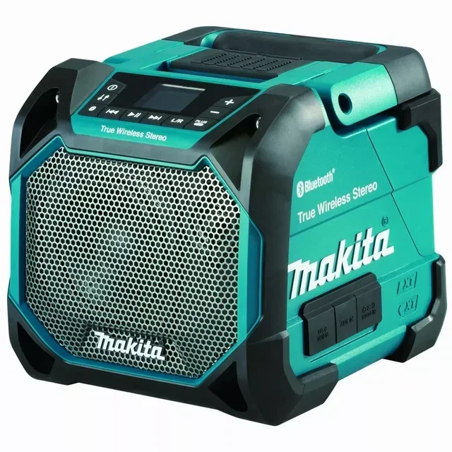 Radio da Cantiere Bluetooth MAKITA DMR203 - Batteria/Rete Elettrica, 35h Autonomia, IP65 Resistente a Polvere e Acqua