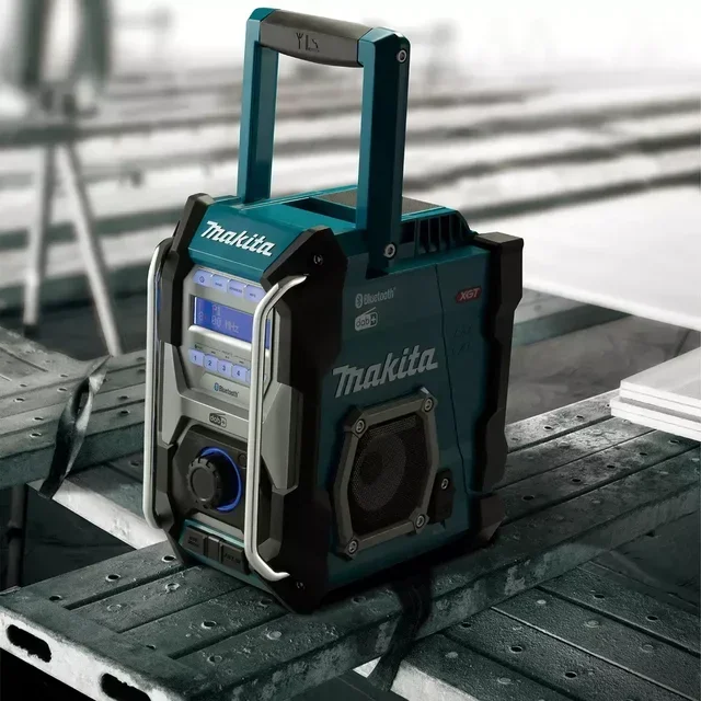 Radio da cantiere Makita MR004G DAB FM IP65 resistente polvere e acqua compatibile batterie CXT LXT XGT