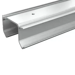 Rail double voie aluminium MANTION SA 2000mm série 28/200 pour porte coulissante