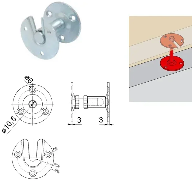Rampe de chargement droite réglable TORBEL acier zingué 9930031