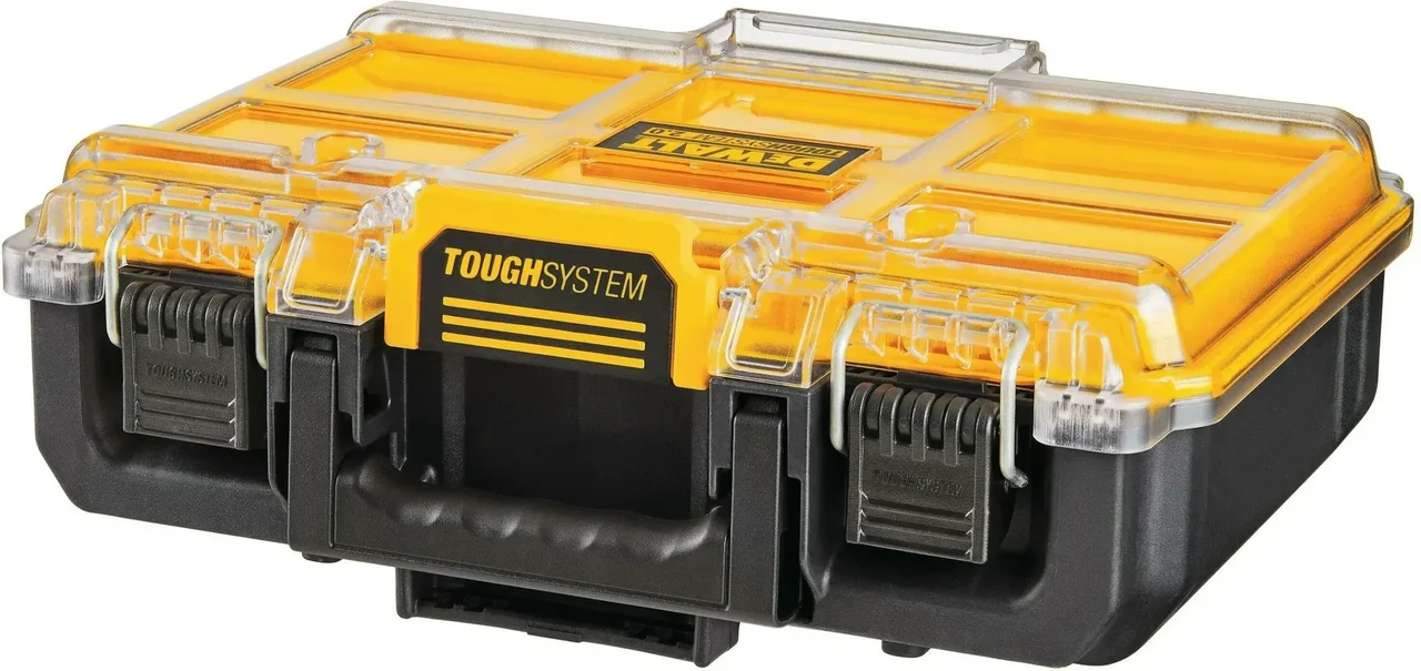 Organizador modular DEWALT ToughSystem 2.0 - 6 compartimentos extraíbles - medio ancho