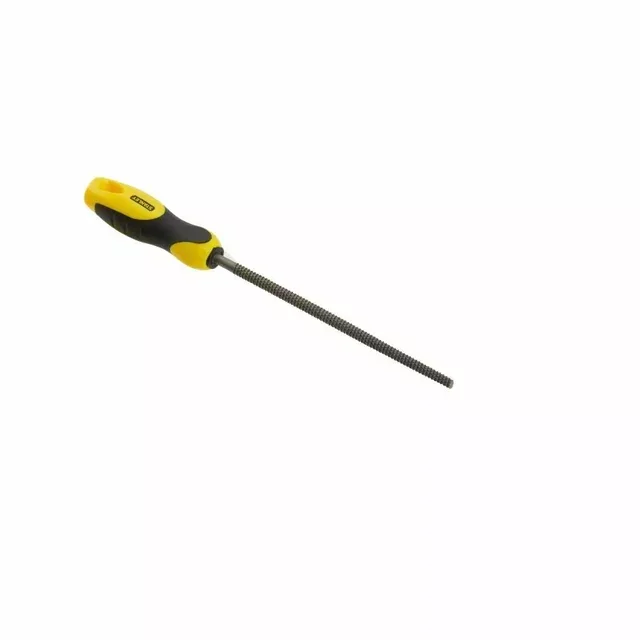 Râpe ronde moyenne piqure 200mm acier carbone poignée ergonomique Stanley 0-22-475