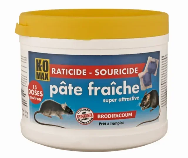 Ratikomax Pâte Fraîche Anti-Rongeurs 150g - Efficacité Professionnelle