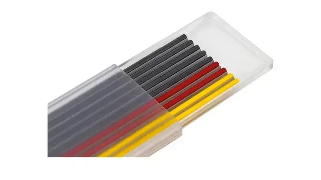 Mines de rechange PMTRAC-MR JOUANEL - 9 unités graphite rouge jaune - 120mm