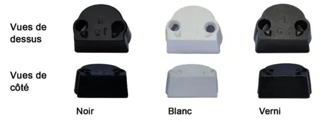 Elevador de pestillo de puerta 12 mm barra 16x8 negra RH168EN