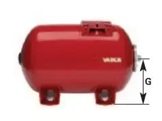 Réservoir à vessie MaxiRed 60L 10 bars JETLY horizontal pour surpresseur