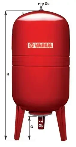 Réservoir à vessie MaxiRed-KI 100L vertical 10 bars JETLY surpresseur eau