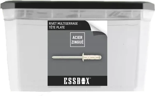 Rivetti ciechi ESSBOX SCELL-IT Alluminio/Acciaio Ø4,8x16 mm - Confezione 500 pezzi