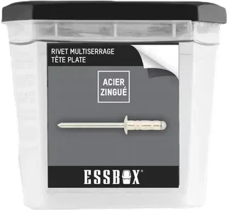 Scatola 200 rivetti ciechi alluminio acciaio Ø4,8x25mm ESSBOX SCELL-IT