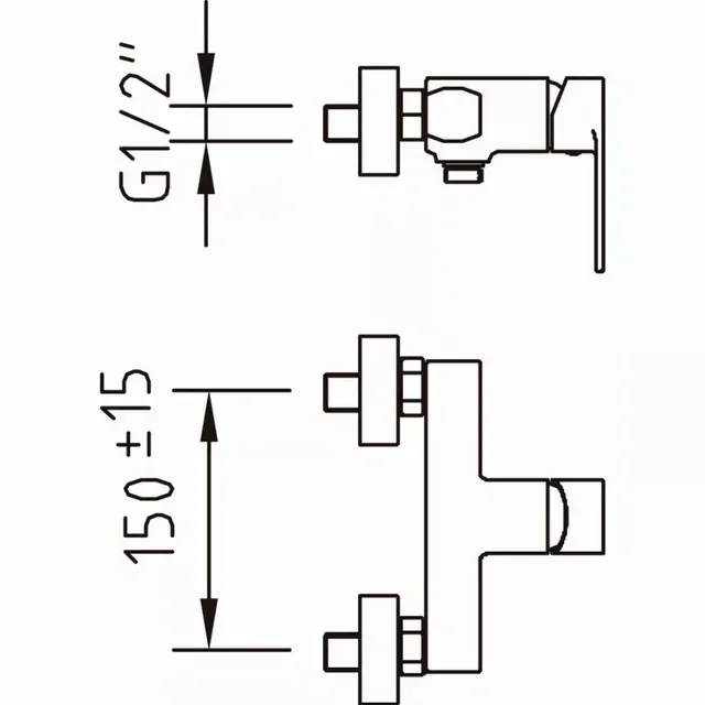 Duscharmatur Artic Xtreme EC2 skandinavisches Design Energiesparen CLEVER 98693
